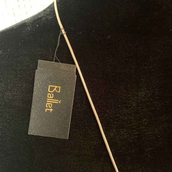 Ballet Brushed Gold Opera Statement Necklace - Picture 4 of 6